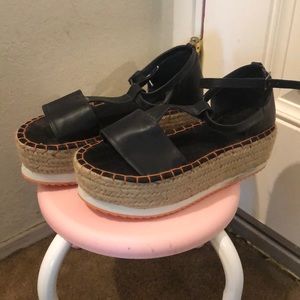Brand new/ tags Coachella style platform sandals